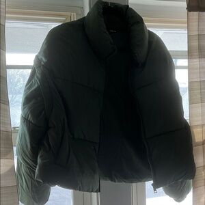 Double Zero Forest Green Puffer Jacket